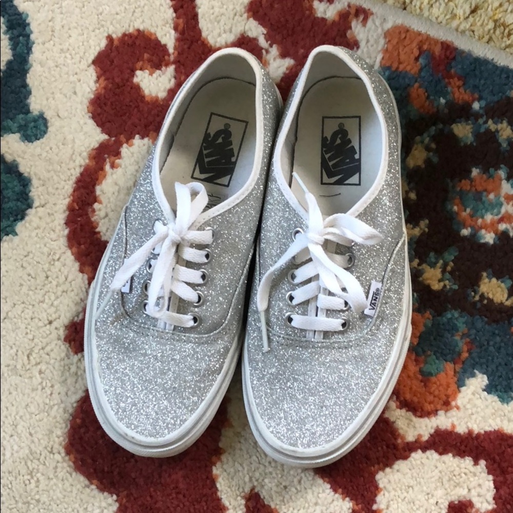 Sparkly vans size 8 💕